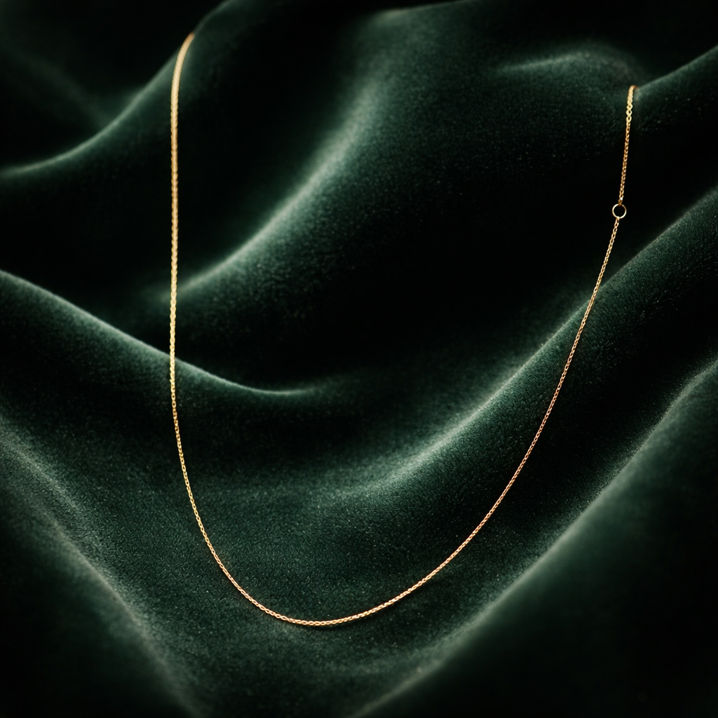 14K Yellow Gold Adjustable Cable Chain