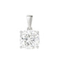 10K Gold Cushion Cut Moissanite Solitaire Pendant Only - Dangle Bail