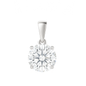 10K Gold Round Cut Moissanite Solitaire Pendant Only - Dangle Bail