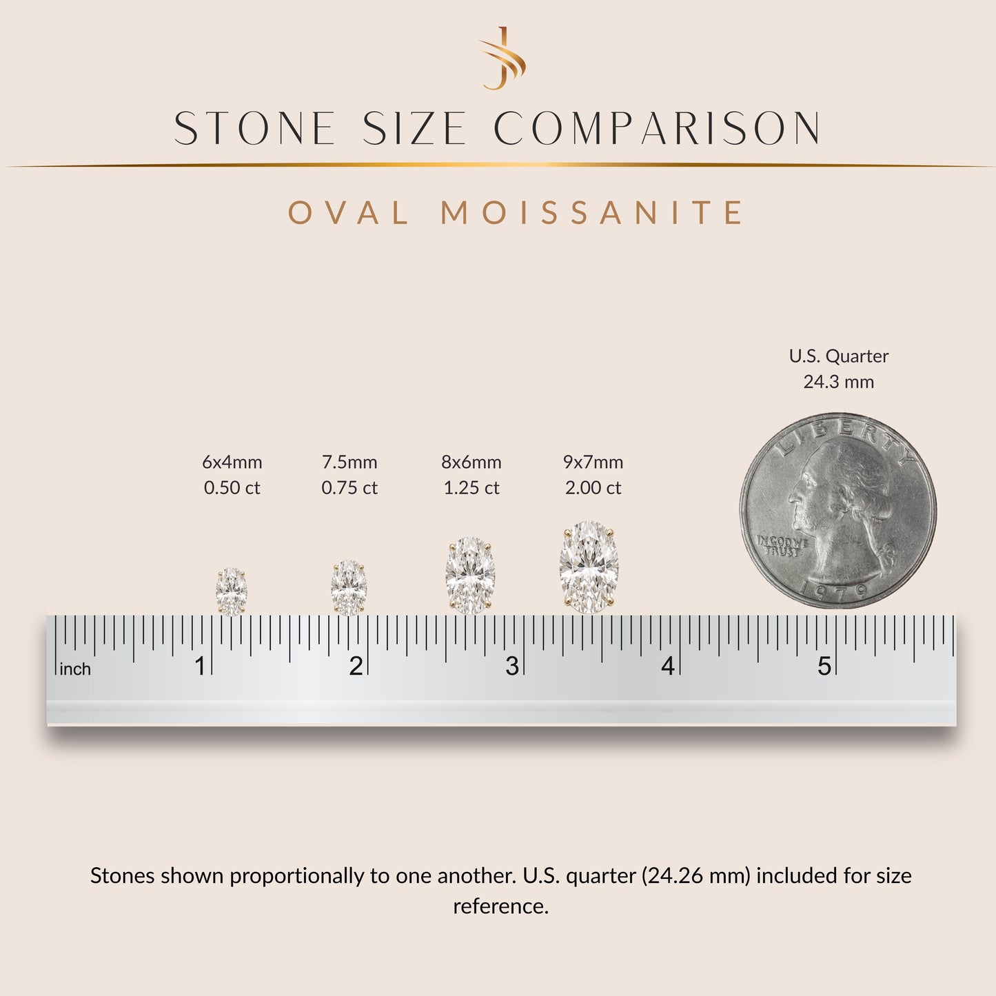 14K Gold Oval Cut Moissanite Solitaire Stud Earrings - Screw Backs